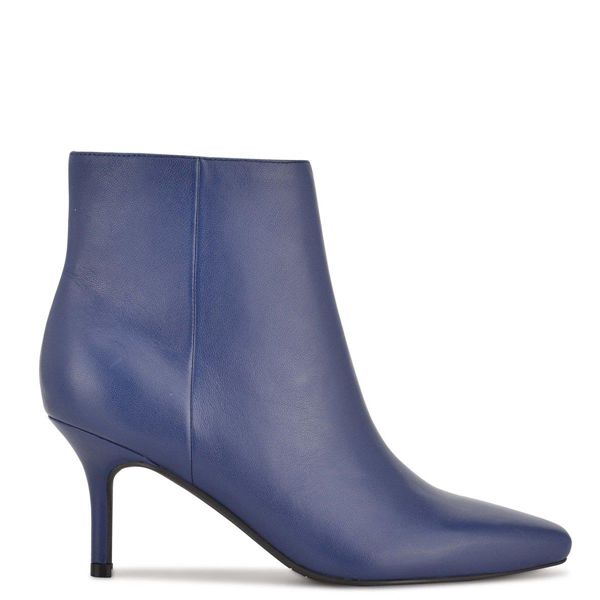 Nine West Ari Dress Blue Ankle Boots | Ireland 04S77-8H12
